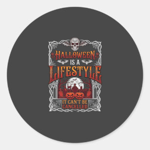Halloween-Lebensstil Fledermaus-Schädel-Friedhof-K Runder Aufkleber