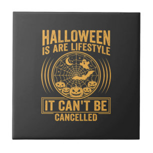 Halloween-Lebensstil Fledermaus Spinnennetz Design Fliese