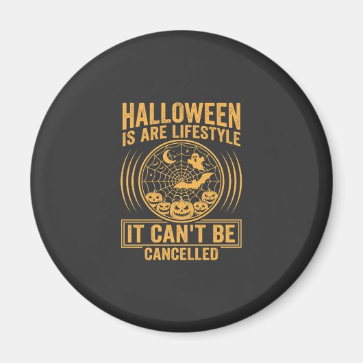 Halloween-Lebensstil Fledermaus Spinnennetz Design Magnet (Vorne)