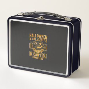 Halloween-Lebensstil Fledermaus Spinnennetz Design Metall Brotdose