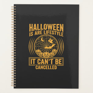 Halloween-Lebensstil Fledermaus Spinnennetz Design Planer