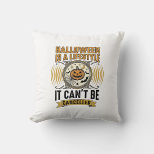 Halloween-Lebensstil Vintage-Kürbis-Typografie-Des Kissen