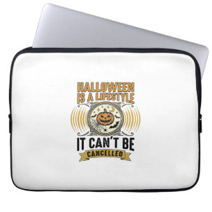 Halloween-Lebensstil Vintage-Kürbis-Typografie-Des Laptopschutzhülle