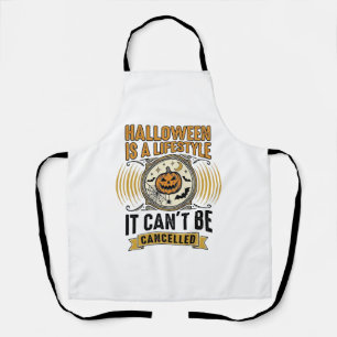 Halloween-Lebensstil Vintage-Kürbis-Typografie-Des Schürze