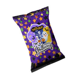 Halloween Leckerei Chip Bag Wrappers Gastgeschenke Notizblock