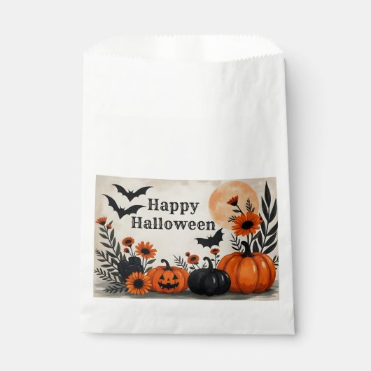 Halloween-Leckerei Geschenktütchen (Vorderseite)