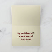 Halloween-Leckerei Karte (Innenseite)