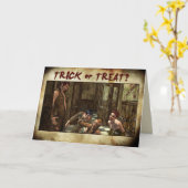 Halloween-Leckerei Karte (Gelbe Blume)