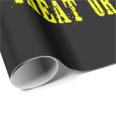 Halloween Leckerei oder Trick Black Geschenkpapier (Rolleneckpunkt)