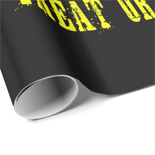 Halloween Leckerei oder Trick Black Geschenkpapier (Rolleneckpunkt)