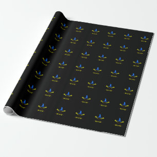 Halloween Leckerei oder Trick Black Geschenkpapier