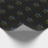 Halloween Leckerei oder Trick Black Geschenkpapier (Ecke)