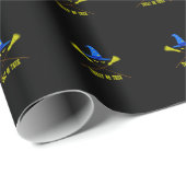 Halloween Leckerei oder Trick Black Geschenkpapier (Rolleneckpunkt)