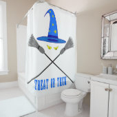 Halloween Leckerei oder Trick Duschvorhang (Beispiel)