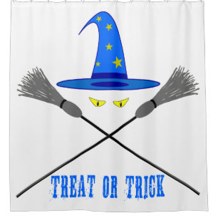 Halloween Leckerei oder Trick Duschvorhang