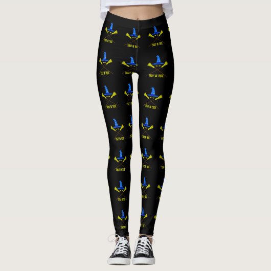 Halloween Leckerei oder Trick Leggings (Vorderseite)