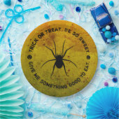 Halloween Leckerei oder Trick Spider Blood Paper T Pappteller (Party)