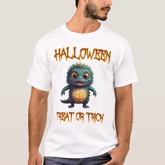 Halloween-Leckerei oder Trick T-Shirt (Vorderseite)