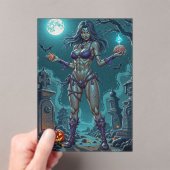 Halloween Leckerei oder Zombie Girlfriend w Brains Acryleinladungen (Insitu (Handheld))