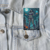 Halloween Leckerei oder Zombie Girlfriend w Brains Button (Insitu)