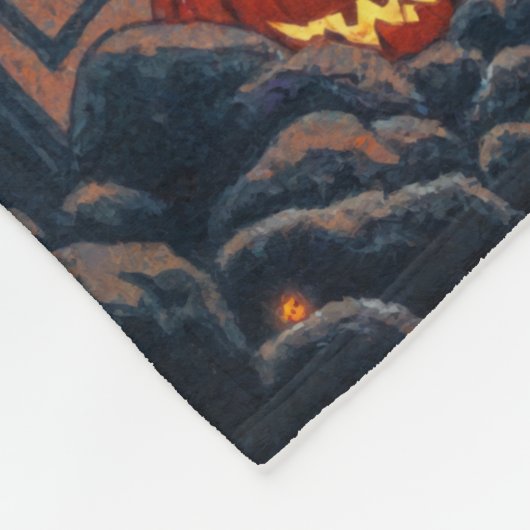 Halloween Leckerei oder Zombie Girlfriend w Brains Fleecedecke (Ecke)