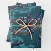 Halloween Leckerei oder Zombie Girlfriend w Brains Geschenkpapier Set (Beispiel)