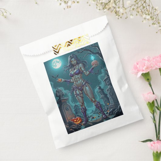 Halloween Leckerei oder Zombie Girlfriend w Brains Geschenktütchen (Versiegelt)