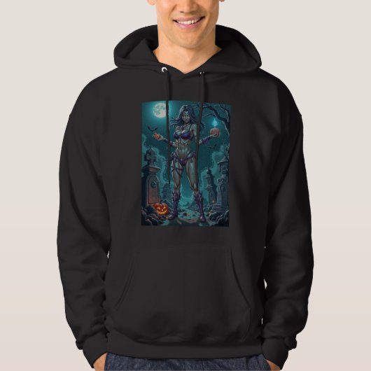 Halloween Leckerei oder Zombie Girlfriend w Brains Hoodie (Vorderseite)