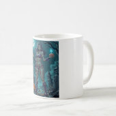 Halloween Leckerei oder Zombie Girlfriend w Brains Kaffeetasse (VorderseiteRechts)
