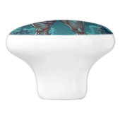 Halloween Leckerei oder Zombie Girlfriend w Brains Keramikknauf (Seitenansicht)