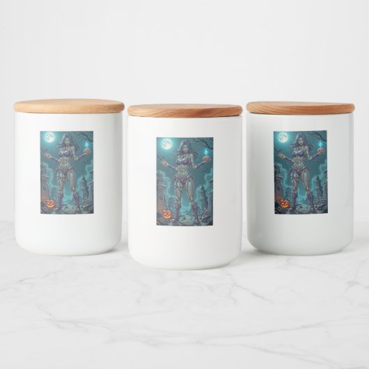 Halloween Leckerei oder Zombie Girlfriend w Brains Lebensmitteletikett (Flaschen)