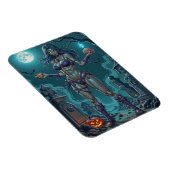 Halloween Leckerei oder Zombie Girlfriend w Brains Magnet (Rechte Seite)