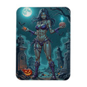 Halloween Leckerei oder Zombie Girlfriend w Brains Magnet (Vertikal)