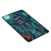 Halloween Leckerei oder Zombie Girlfriend w Brains Magnet (Rechte Seite)