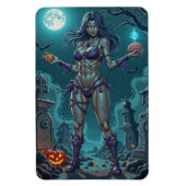 Halloween Leckerei oder Zombie Girlfriend w Brains Magnet (Vertikal)
