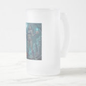 Halloween Leckerei oder Zombie Girlfriend w Brains Mattglas Bierglas (VorderseiteRechts)