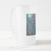 Halloween Leckerei oder Zombie Girlfriend w Brains Mattglas Bierglas (Vorderseite Links)