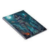 Halloween Leckerei oder Zombie Girlfriend w Brains Notizblock (Rechte Seite)