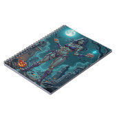 Halloween Leckerei oder Zombie Girlfriend w Brains Notizblock (Linke Seite)