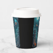 Halloween Leckerei oder Zombie Girlfriend w Brains Pappbecher (Links)