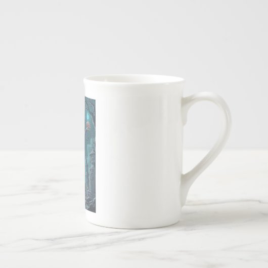 Halloween Leckerei oder Zombie Girlfriend w Brains Porzellantasse (Rechts)