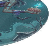 Halloween Leckerei oder Zombie Girlfriend w Brains Schneidebrett (Ecke)