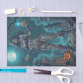 Halloween Leckerei oder Zombie Girlfriend w Brains Seidenpapier (Handwerk)