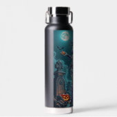 Halloween Leckerei oder Zombie Girlfriend w Brains Trinkflasche (Vorne)