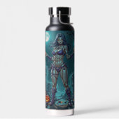 Halloween Leckerei oder Zombie Girlfriend w Brains Trinkflasche (Links)
