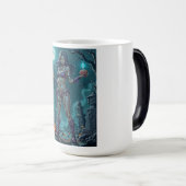 Halloween Leckerei oder Zombie Girlfriend w Brains Verwandlungstasse (VorderseiteRechts)