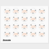 Halloween Leckerei Sticker, Label, Simple Runder Aufkleber (Blatt)