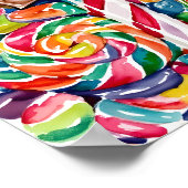 Halloween-Leckereien-Collage Poster (Ecke)