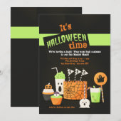 Halloween-Leckereien Einladung (Vorne/Hinten)
