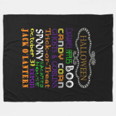 Halloween-Leckereien Fleecedecke (Vorderseite (Horizontal))